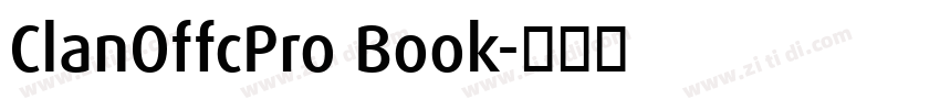 ClanOffcPro Book字体转换